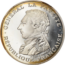 Moneta, Francja, La Fayette, 100 Francs, 1987, Proof / BE, MS(65-70), Srebro