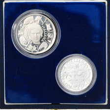 Coin, Italy, Flora and Fauna, 200 & 500 Lire, 1991, Rome, Proof, MS(65-70)