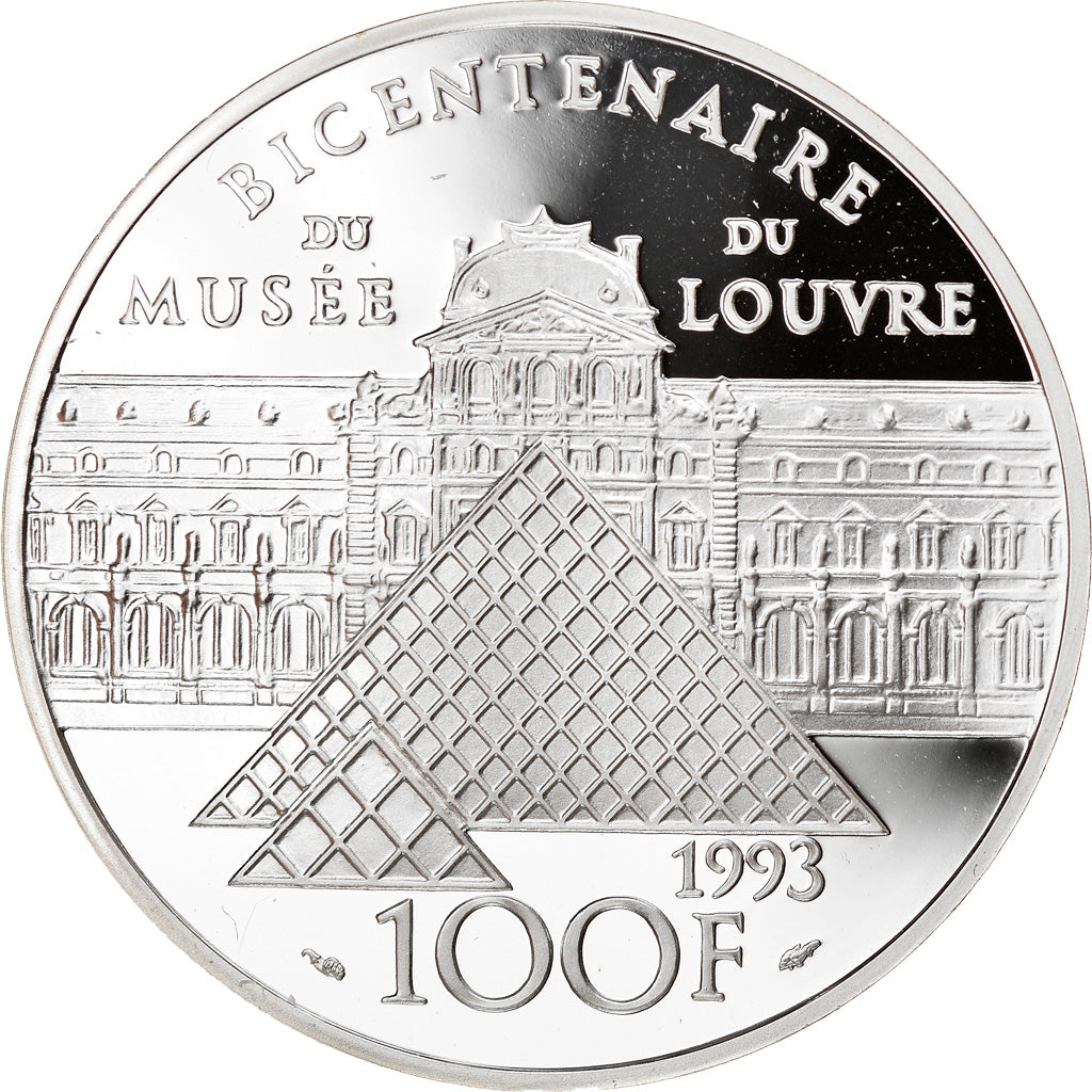Coin, France, Vénus de Milo, 100 Francs, 1993, Proof, MS(65-70), Silver
