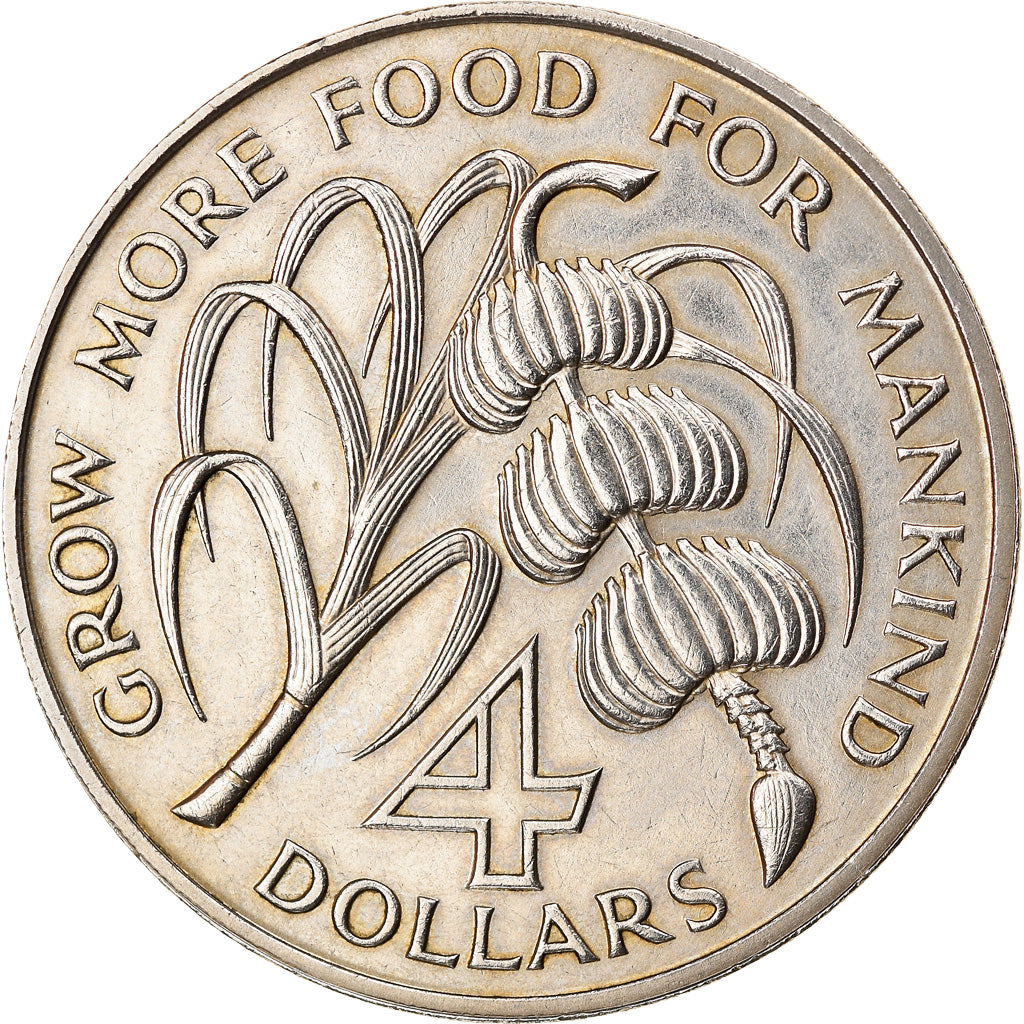 Moneda, ANTIGUA, 4 Dollars, 1970, EBC, Cobre - níquel, KM:1