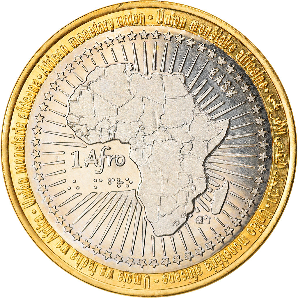 Moneda, Senegal, 1500 Francs CFA - 1 Afro, 2015, FDC, Bimetálico