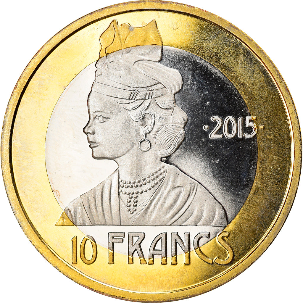 Coin, France, Guadeloupe, Essai fantaisie, 10 Francs, 2015, MS(60-62)