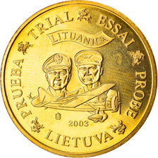Monnaie, Lithuania, Fantaisist trial, 50 Cents, 2003, SPL, Bronze-Aluminium