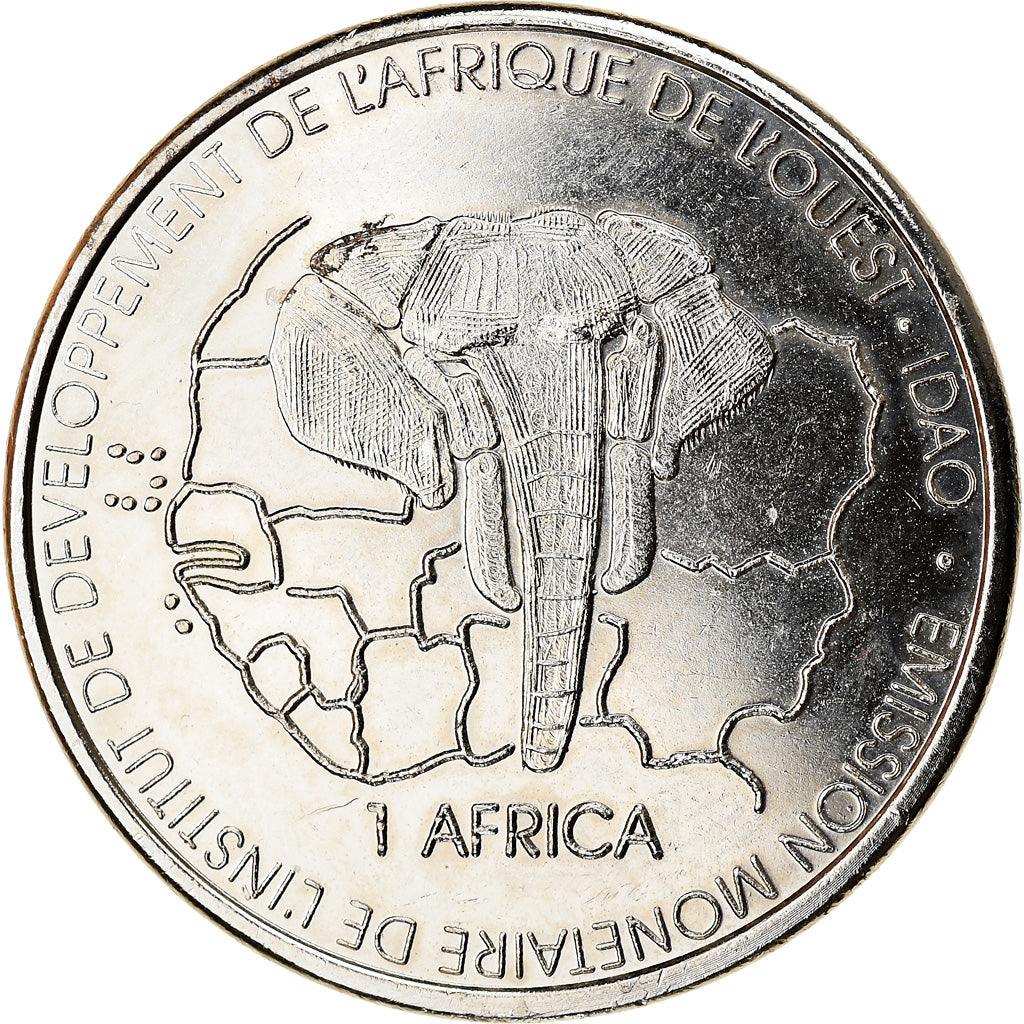Monnaie, Benin, 1500 CFA Francs-1 Africa, 2005, SPL, Nickel plated steel