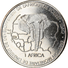 Monnaie, Benin, 1500 CFA Francs-1 Africa, 2005, SPL, Nickel plated steel