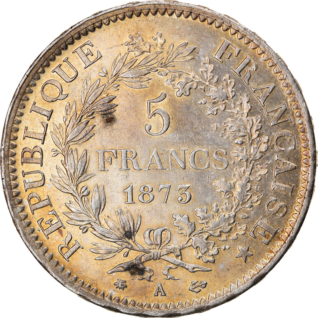 Coin, France, Hercule, 5 Francs, 1873, Paris, AU(55-58), Silver, KM:820.1