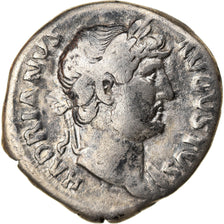 Moneda, Hadrian, Denarius, 126, Roma, BC+, Plata, RIC:156