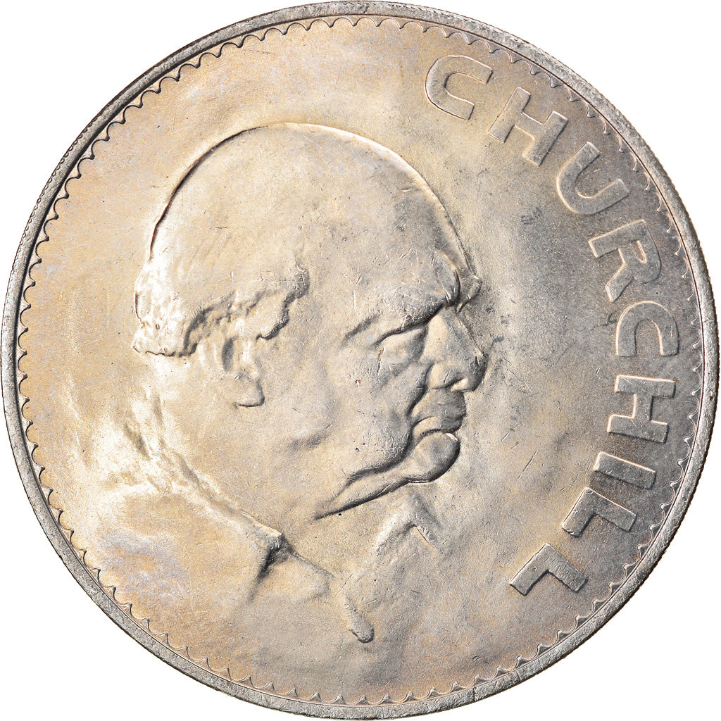 Coin, Great Britain, Elizabeth II, Crown, 1965, AU(55-58), Copper-nickel, KM:910