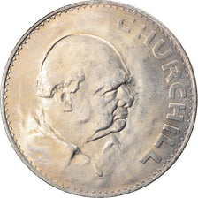 Coin, Great Britain, Elizabeth II, Crown, 1965, AU(55-58), Copper-nickel, KM:910