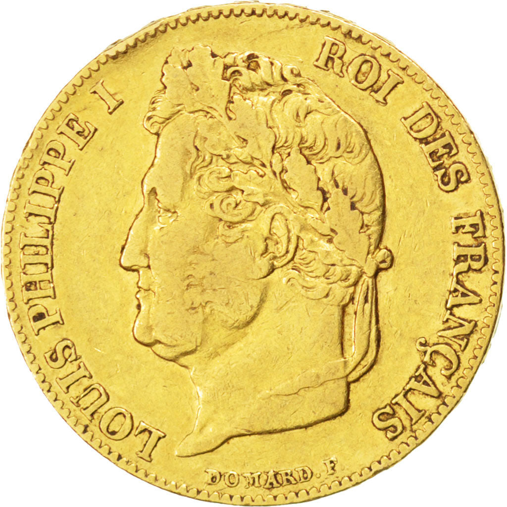 FRANCE, Louis-Philippe, 20 Francs, 1843, Paris, KM #750.1, EF(40-45), Gold,...