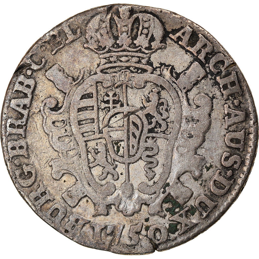 Moneta, Paesi Bassi austriaci, Maria Theresa, Escalin, Schelling, 1750, Antwerp