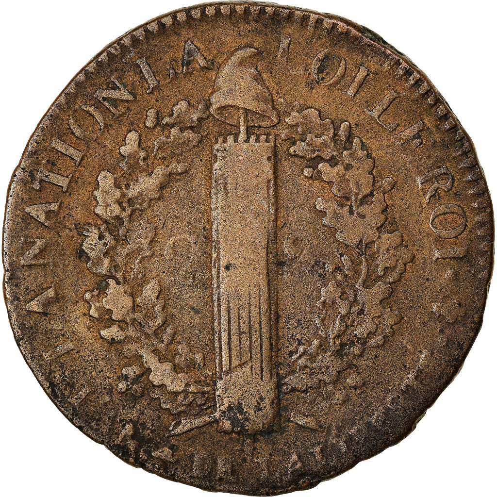 Munten, Frankrijk, Louis XVI, 2 sols françois, 2 Sols, 1792, Paris, FR+