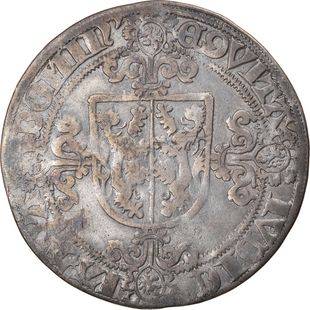 Coin, Netherlands, Gueldre, Charles d'Egmont, Shilling, VF(30-35), Silver