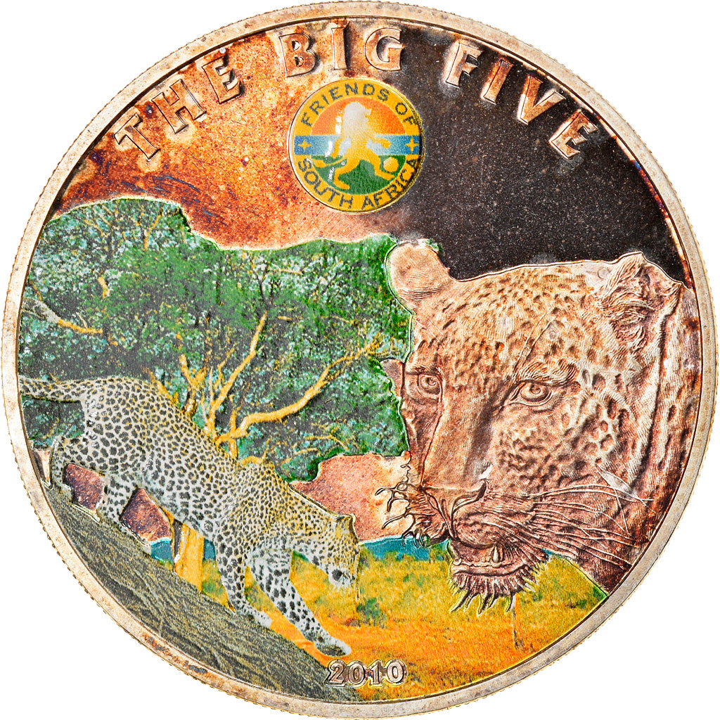 Moneta, Costa d’Avorio, Léopard, 100 Francs CFA, 2010, Proof, FDC, Argento