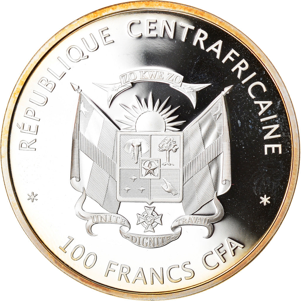 Coin, Central African Republic, Baobab, 100 Francs CFA, 2015, Proof, MS(65-70)