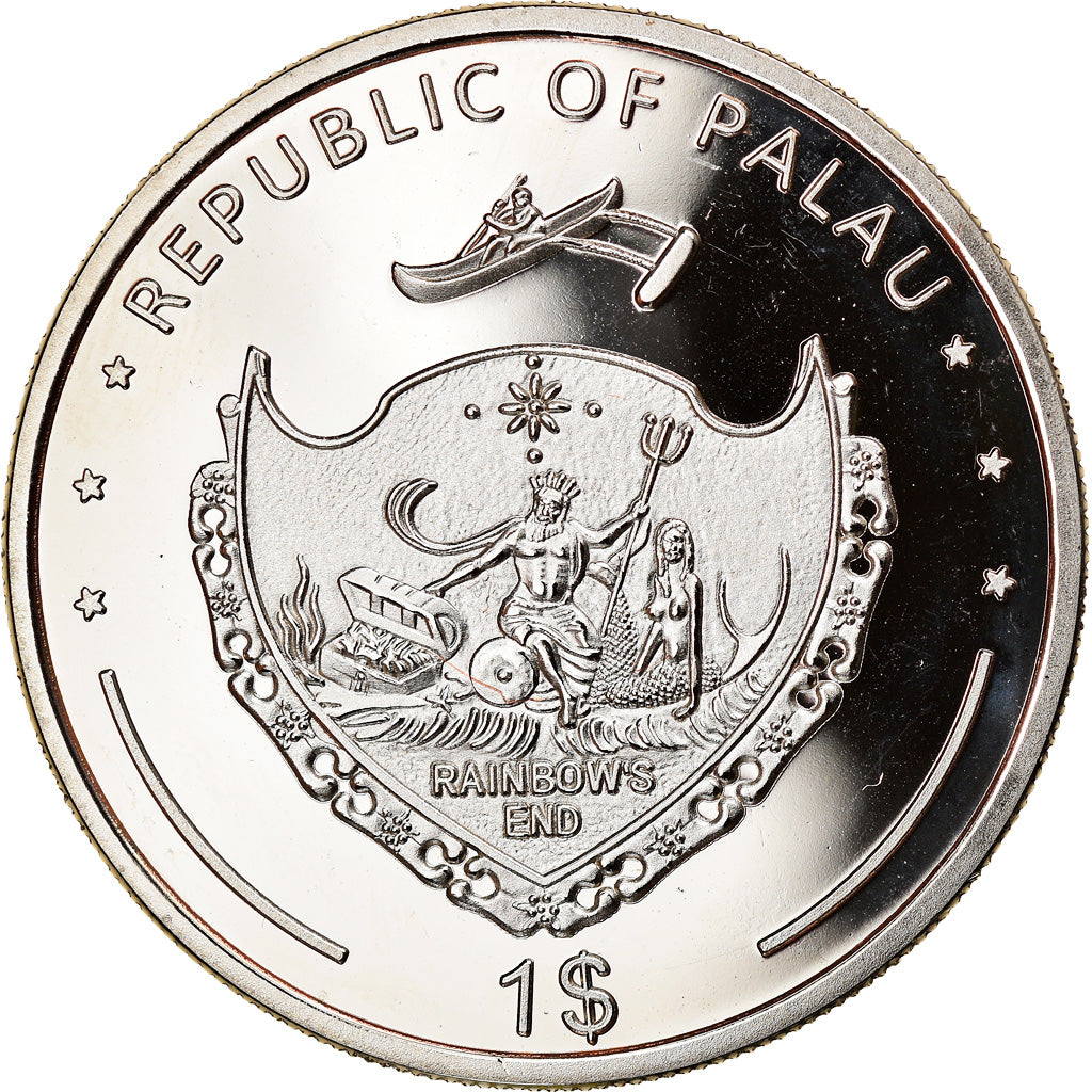 Coin, Palau, Endangered Wildlife, Dollar, 2011, Proof, MS(65-70), Cupro-nickel