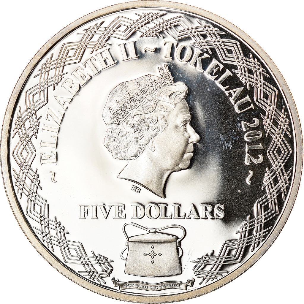 Coin, Tokelau, Elizabeth II, Phaethon, 5 Dollars, 2012, Proof, MS(65-70), Silver