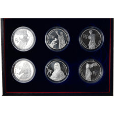 Munten, Frankrijk, 100 Francs, Proof Set, 1993, FDC, Zilver