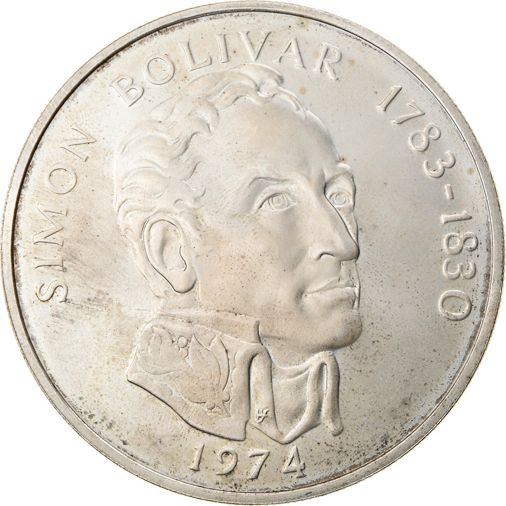 Moneta, Panama, 20 Balboas, 1974, U.S. Mint, SPL-, Argento, KM:31