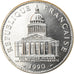 Moeda, França, Panthéon, 100 Francs, 1990, FDC, MS(65-70), Prata, KM:951.1
