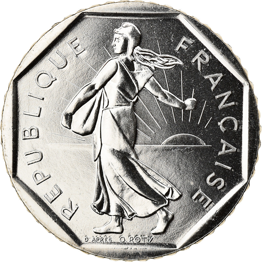 Moneta, Francia, Semeuse, 2 Francs, 1988, FDC, FDC, Nichel, KM:942.1