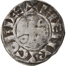 Moneta, Francia, Henri II, Denarius, c. 1180-1190, Troyes, MB+, Argento