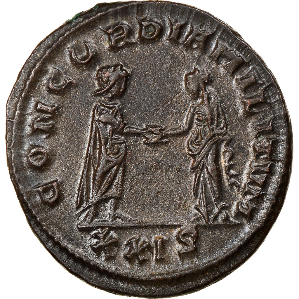 Coin, Tacitus, Aurelianus, 275-276, Siscia, AU(50-53), Billon, Cohen:22, RIC:--