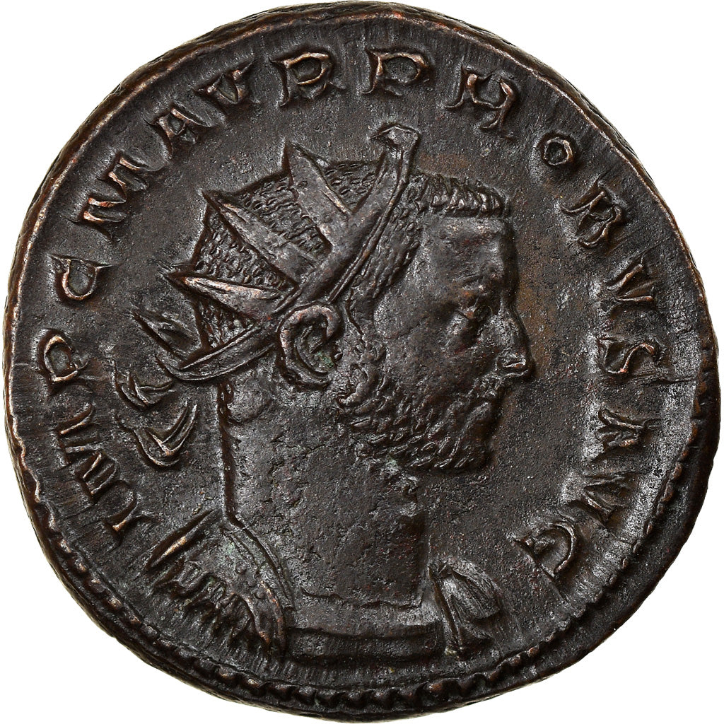 Coin, Probus, Aurelianus, 276, Siscia, AU(50-53), Billon, RIC:46