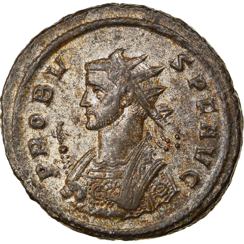 Coin, Probus, Aurelianus, 281, Roma, AU(50-53), Billon, RIC:203