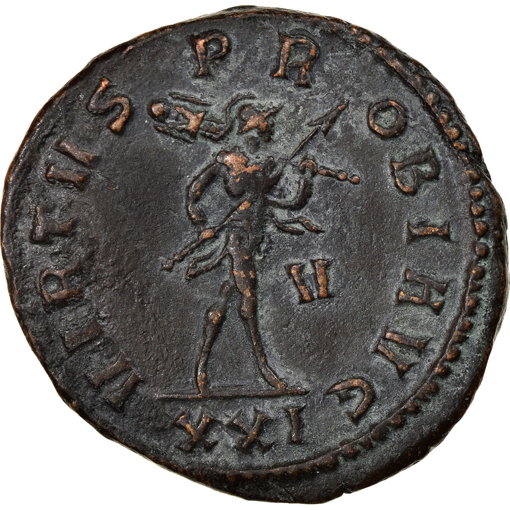 Coin, Probus, Aurelianus, 280, Siscia, AU(50-53), Billon, RIC:810