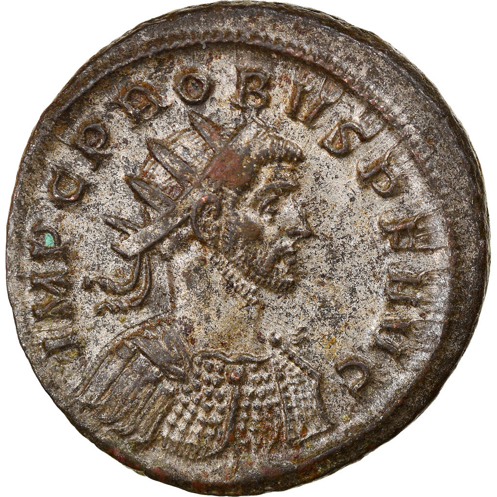 Coin, Probus, Aurelianus, 278, Ticinum, AU(50-53), Billon, RIC:397