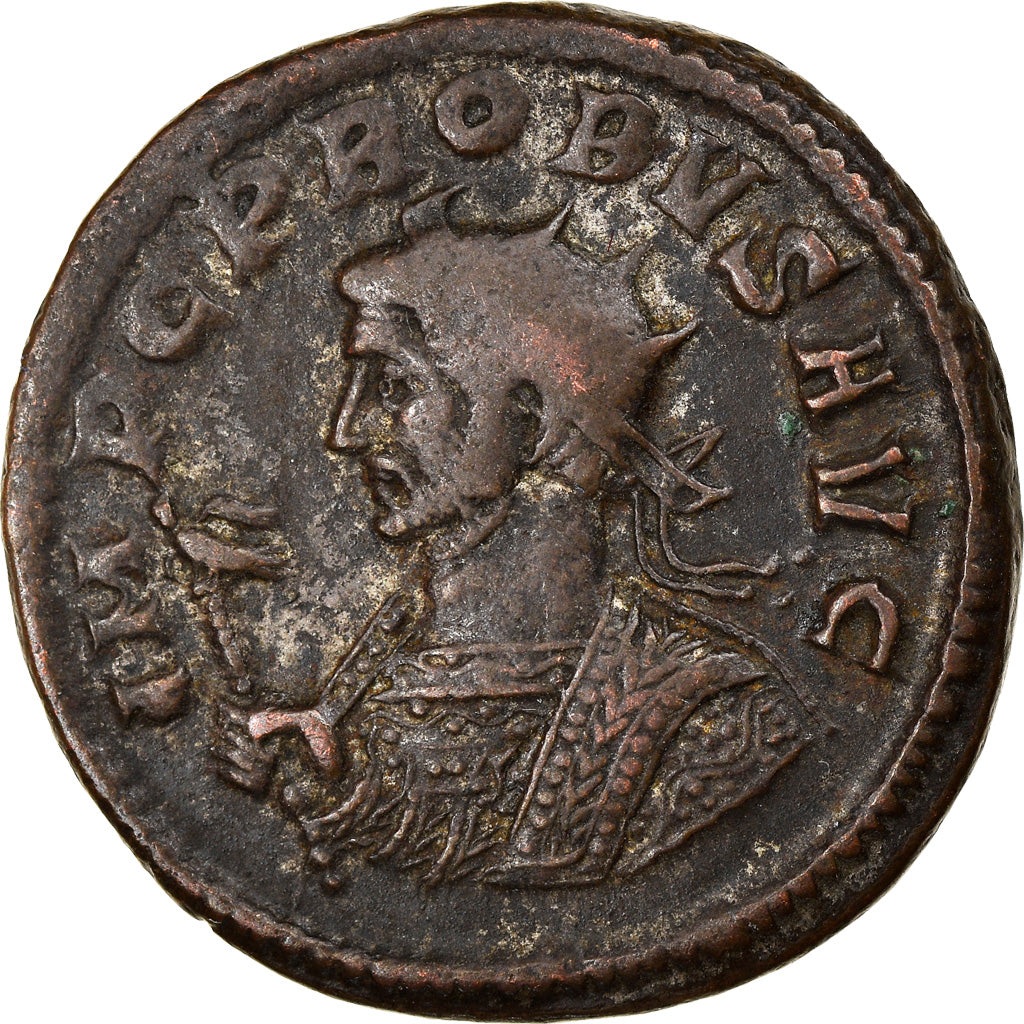 Coin, Probus, Aurelianus, 281, Ticinum, EF(40-45), Billon, RIC:490