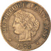 FRANCE, Cérès, Centime, 1877, Paris, KM #826.1, EF(40-45), Bronze, Gadoury #88,