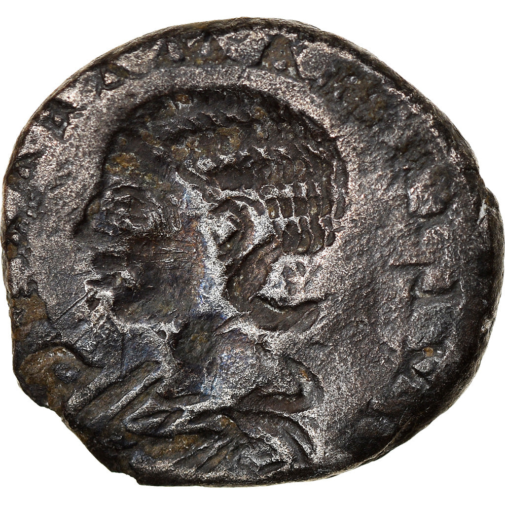 Coin, Julia Mamaea, Denarius, 222, Roma, Incuse strike, EF(40-45), Silver