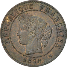 Monnaie, France, Cérès, Centime, 1878, Paris, SUP, Bronze, KM:826.1