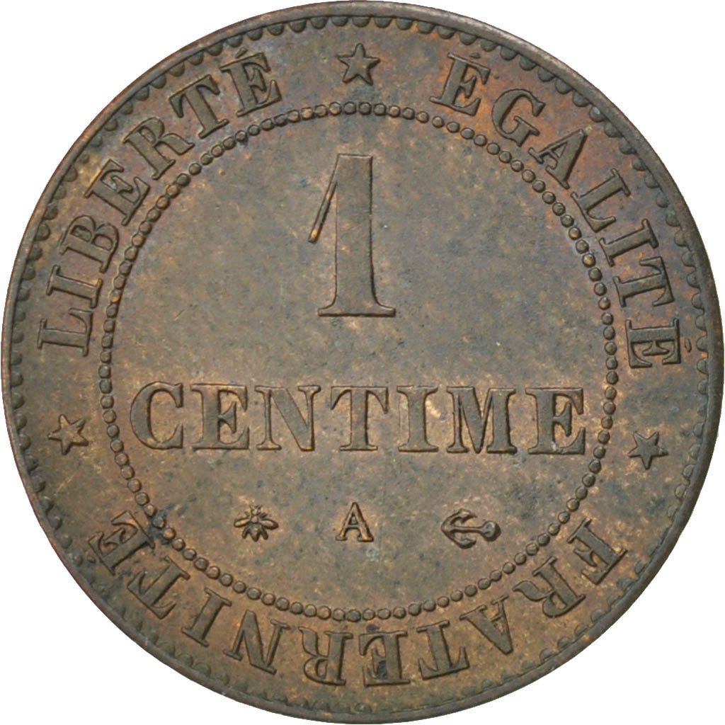 Monnaie, France, Cérès, Centime, 1878, Paris, SUP, Bronze, KM:826.1