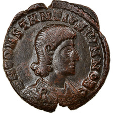Münze, Constantius II, Maiorina, Uncertain Mint, Incuse strike, SS+, Kupfer