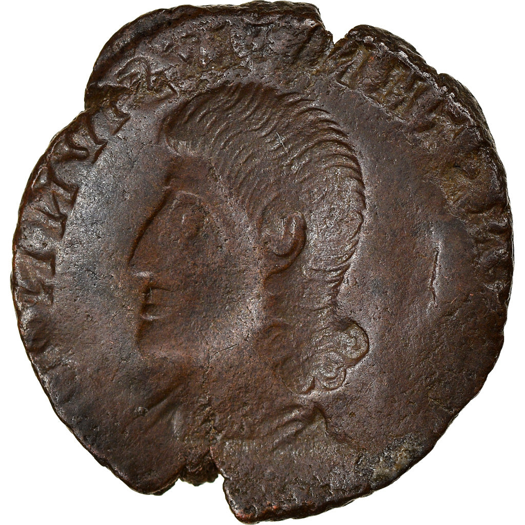 Münze, Constantius II, Maiorina, Uncertain Mint, Incuse strike, SS+, Kupfer