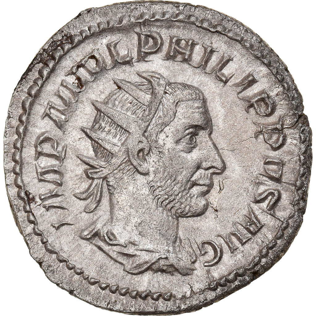 Moeda, Philip I, Antoninianus, 244, Roma, AU(50-53), Lingote, RIC:41