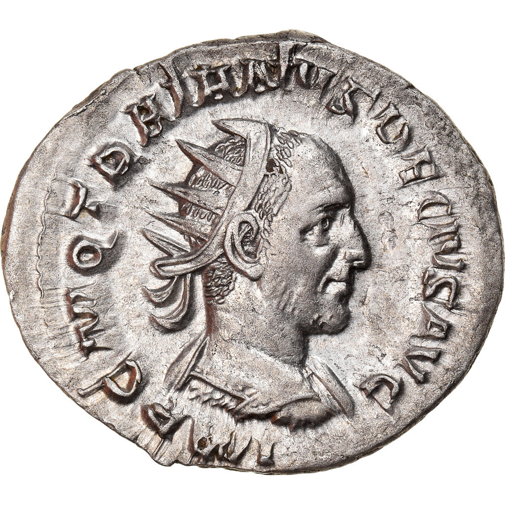 Coin, Trajan Decius, Antoninianus, 250, Roma, AU(55-58), Billon, RIC:12b