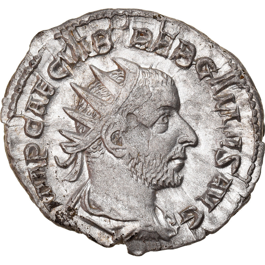 Moeda, Trebonianus Gallus, Antoninianus, 252, Roma, AU(50-53), Lingote, RIC:38