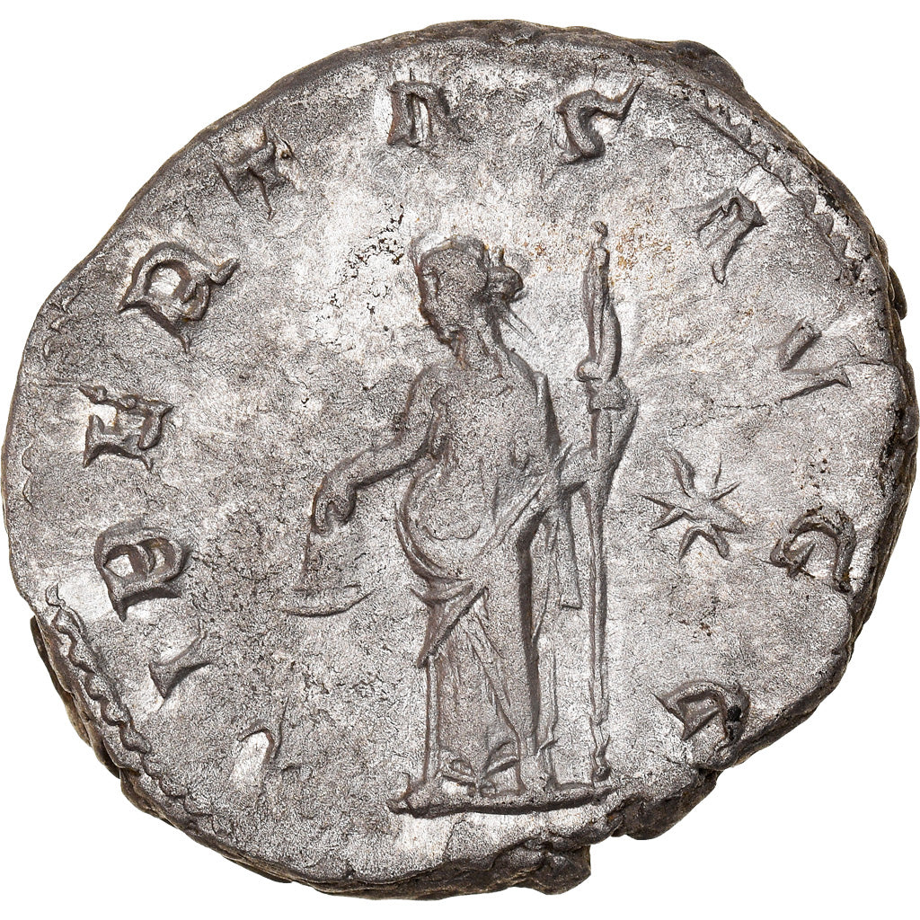 Moeda, Trebonianus Gallus, Antoninianus, 252, Roma, AU(50-53), Lingote, RIC:38