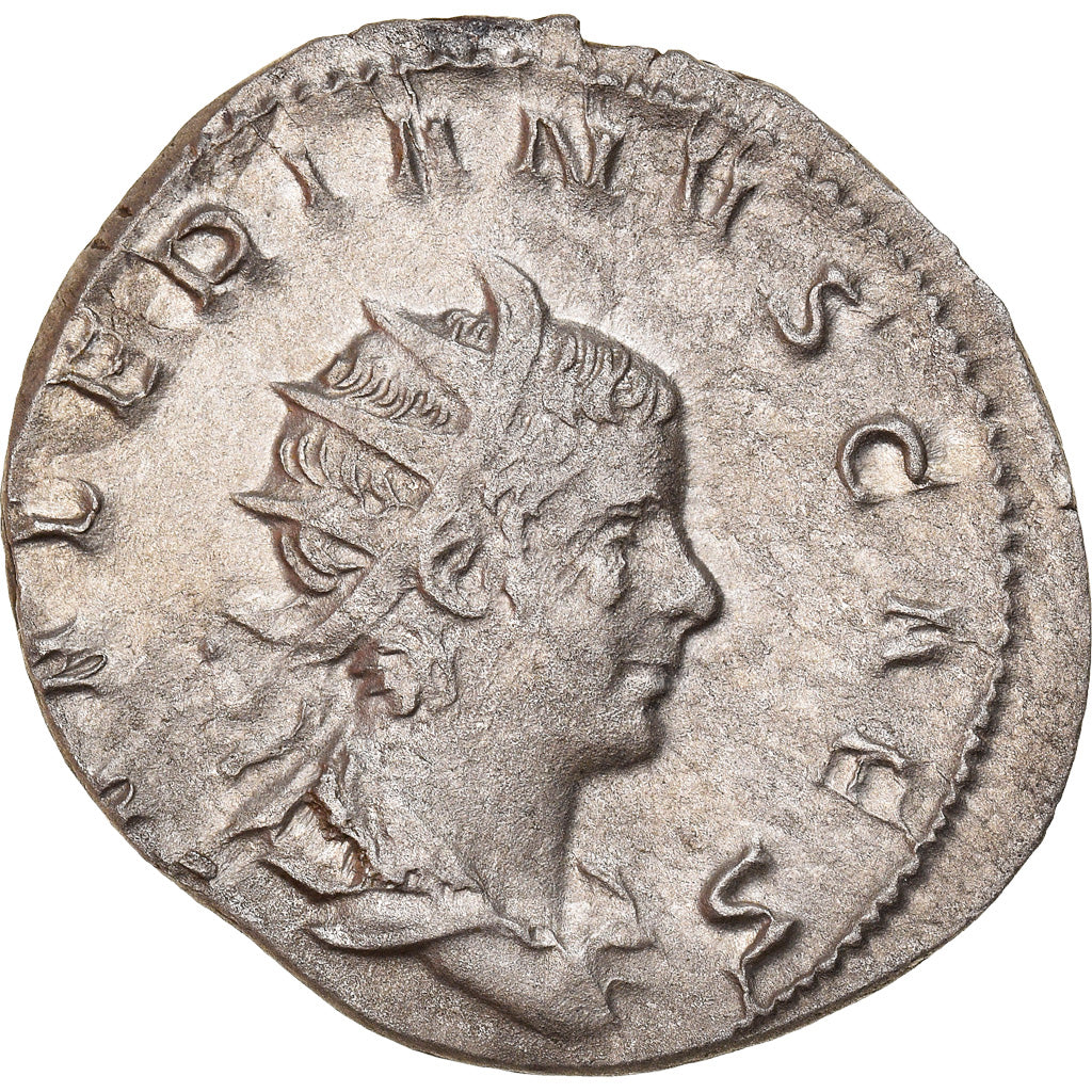 Coin, Valerian II, Antoninianus, 257-258, Trier, AU(50-53), Billon, RIC:13