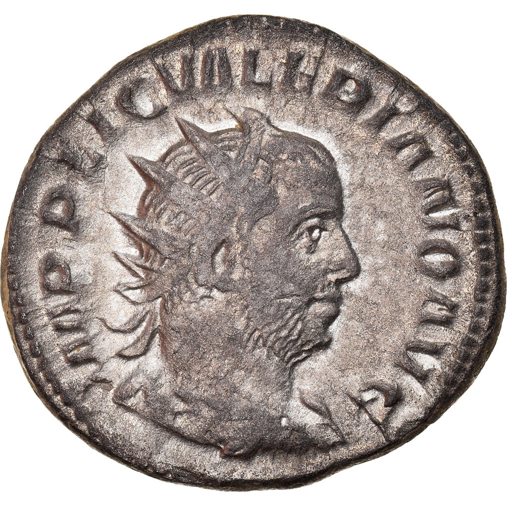 Coin, Valerian I, Antoninianus, 255-257, Viminacium, AU(50-53), Billon, RIC:266