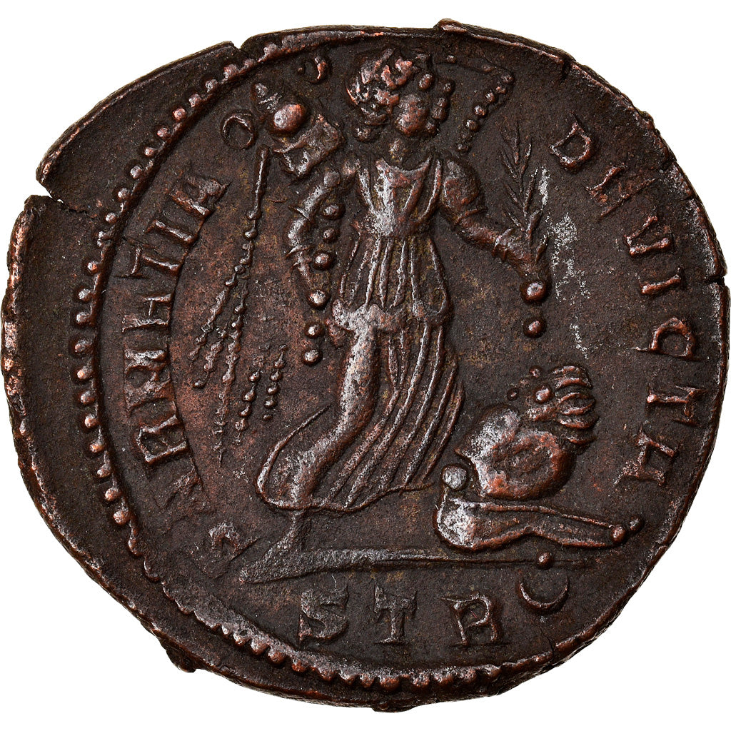 Coin, Constantine I, Nummus, 323-324, Trier, AU(50-53), Copper, RIC:435