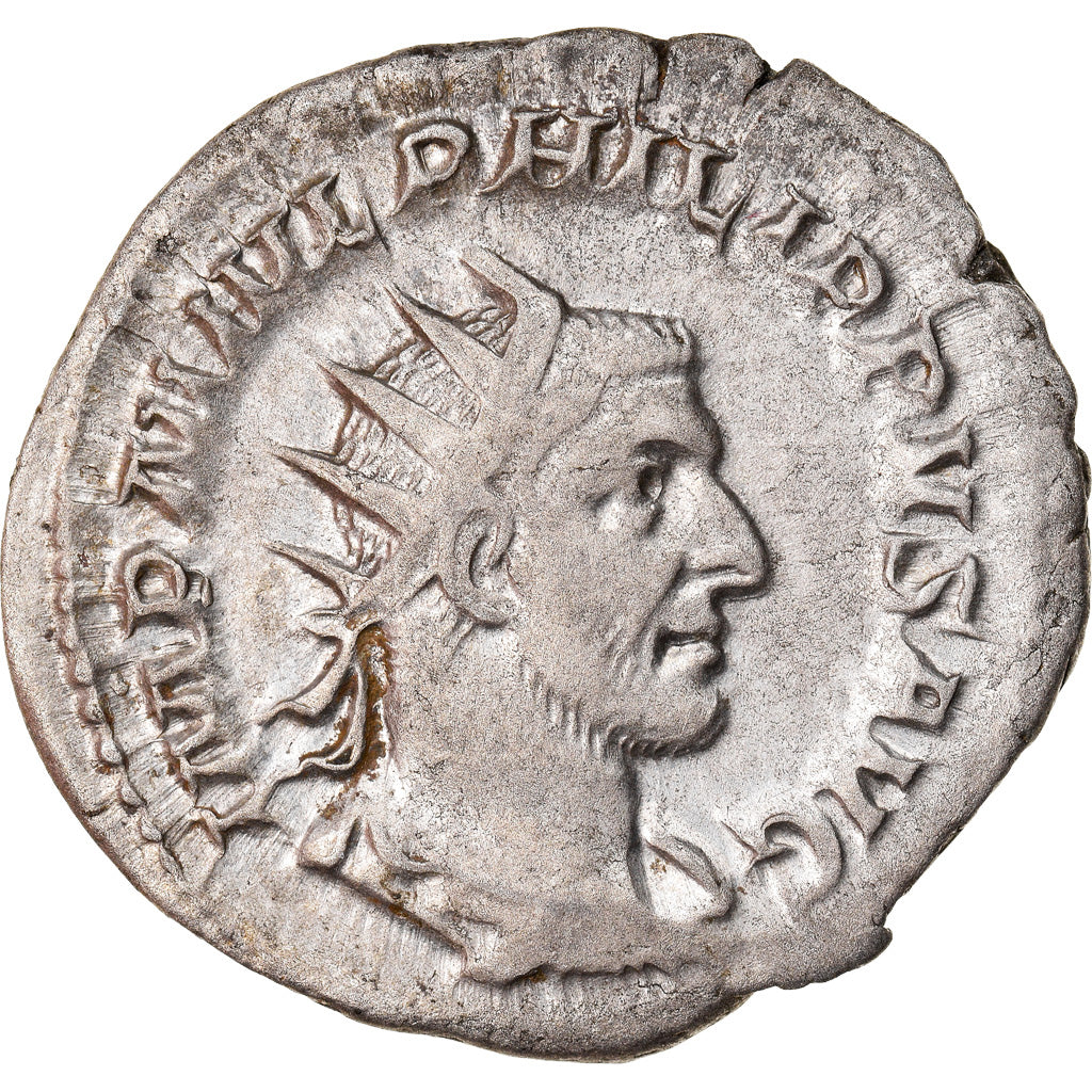 Coin, Philip I, Antoninianus, 247, Roma, AU(50-53), Billon, RIC:57