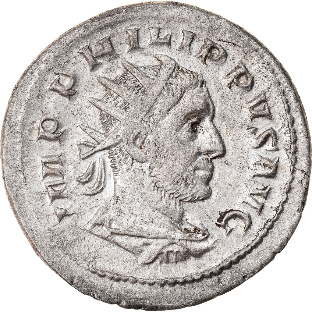 Coin, Philip I, Antoninianus, 249, Roma, AU(50-53), Billon, RIC:24c