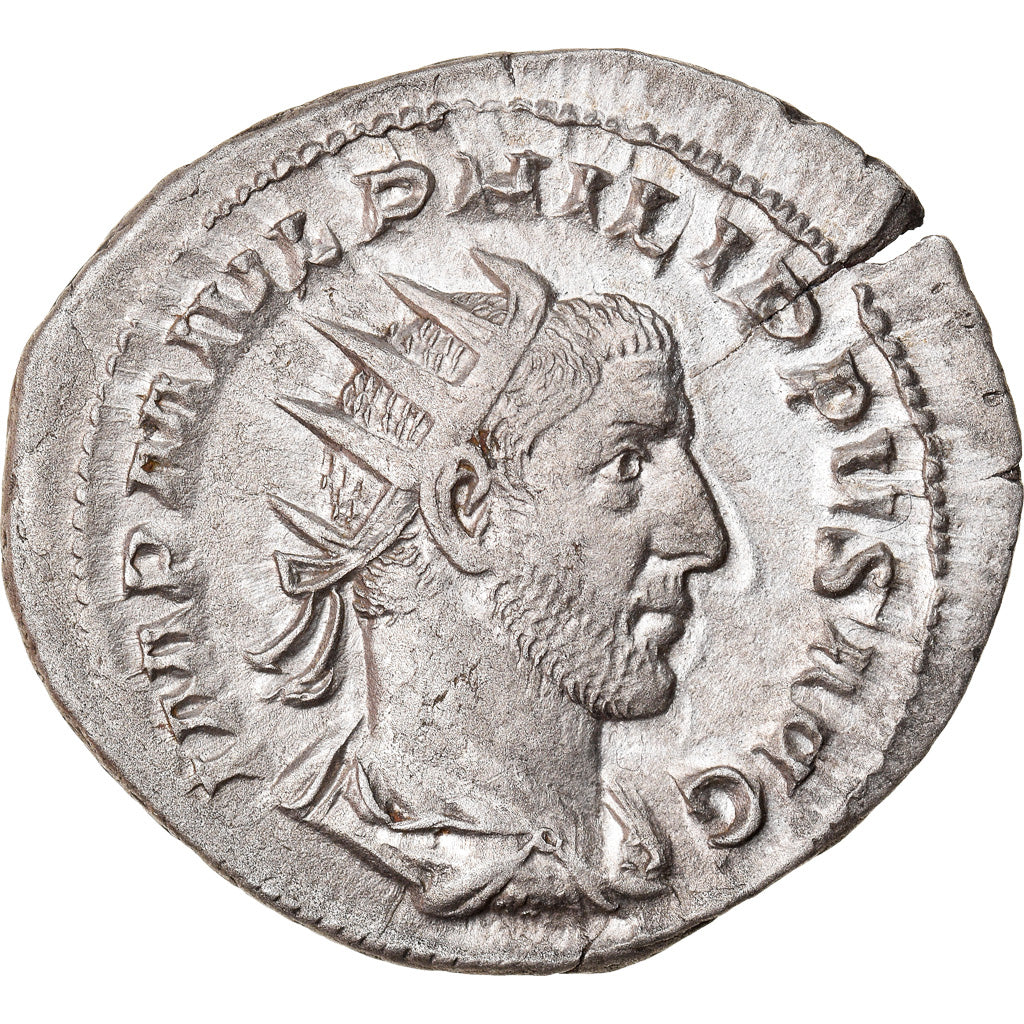 Moneta, Philip I, Antoninianus, 248, Roma, AU(55-58), Bilon, RIC:26b