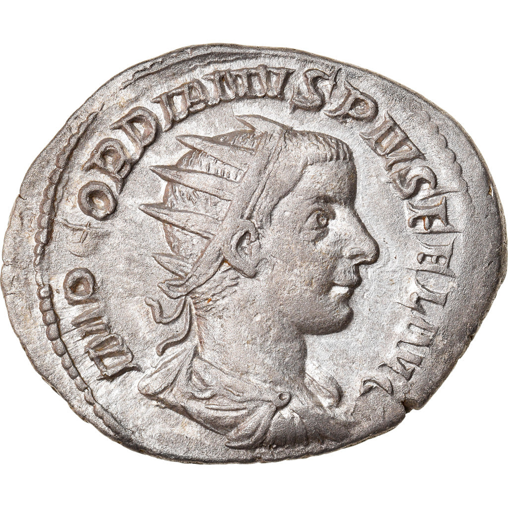 Coin, Gordian III, Antoninianus, 241-243, Roma, AU(50-53), Billon, RIC:84