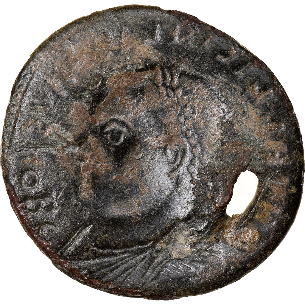 Munten, Licinius II, Nummus, c. 318, Uncertain Mint, Incuse strike, FR+, Koper